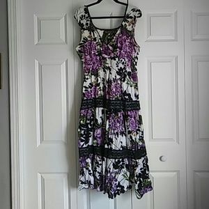 Purple Floral Dress